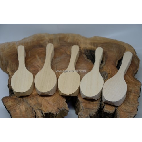 Ayous Ağacı Şekillendirilmiş Kaşıklık 5 Adet Paket 