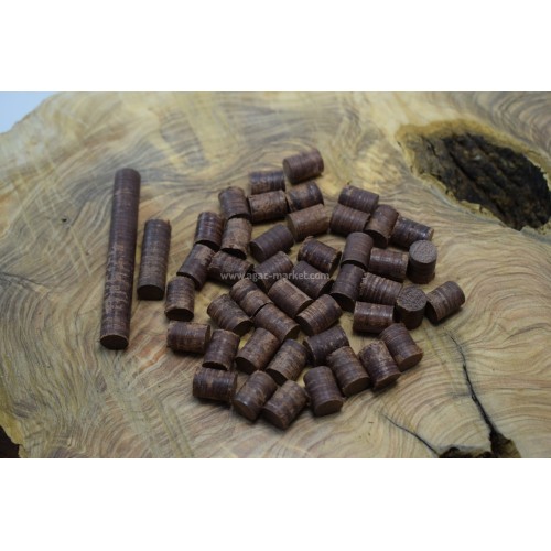 Santos Ağacı Koyu Renk Tesbihlik Yuvarlanmış Hazır Paket