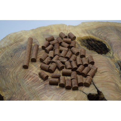 İroko Ağacı Tesbihlik Yuvarlanmış Hazır Paket