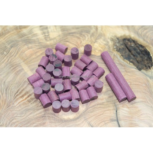 Mor Gül Ağacı Tesbihlik Yuvarlanmış Hazır Paket