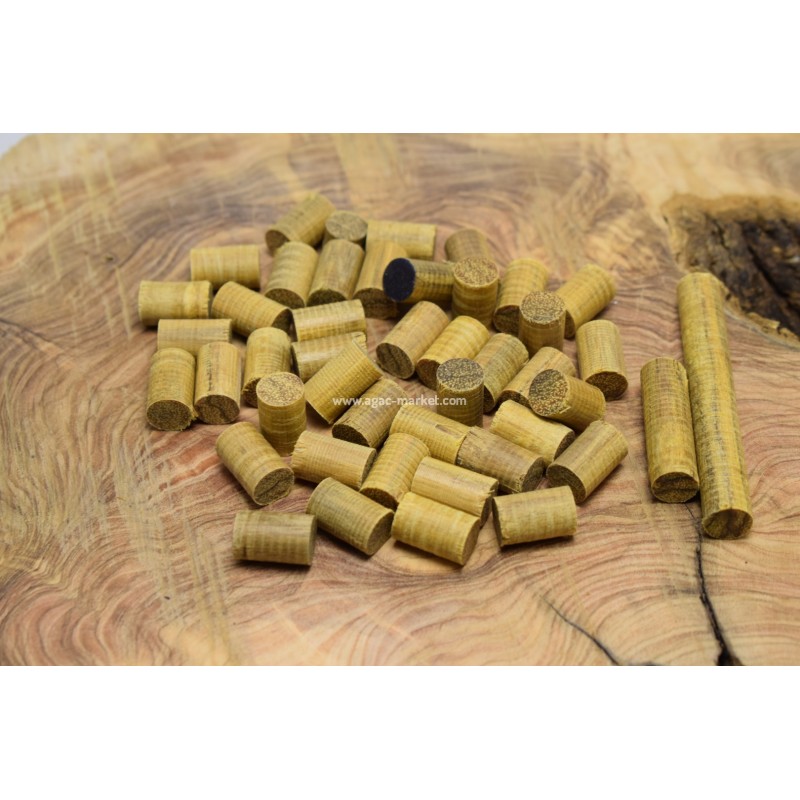 İroko Ağacı Koyu Desenli Tesbihlik Yuvarlanmış Hazır Paket