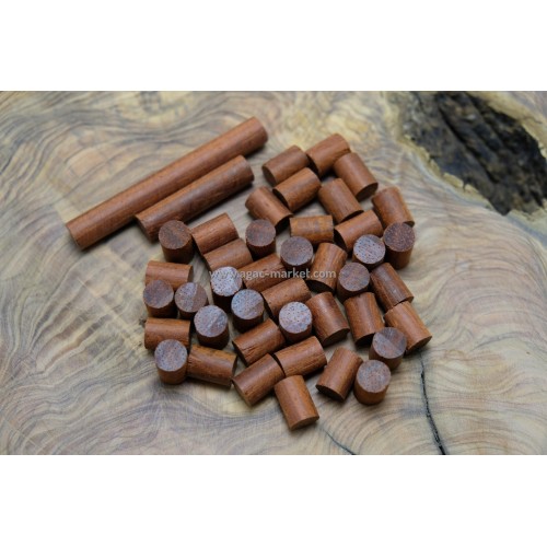 Kan (Paduk) Ağacı Tesbihlik Yuvarlanmış Hazır Paket