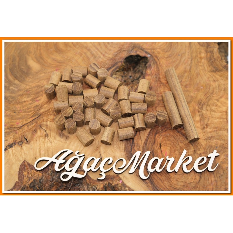 Tik Ağacı (Myanmar) Tesbihlik Yuvarlanmış Hazır Paket