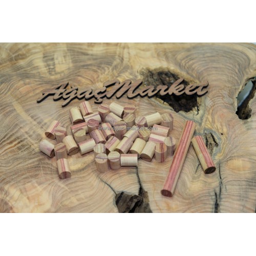 Lale Ağacı Tulip Wood Tesbihlik Yuvarlanmış Hazır Paket