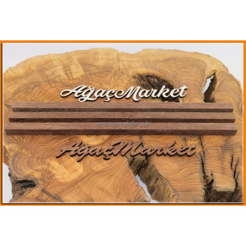 Azobe Ağacı Tesbihlik Çıta 3 Adet