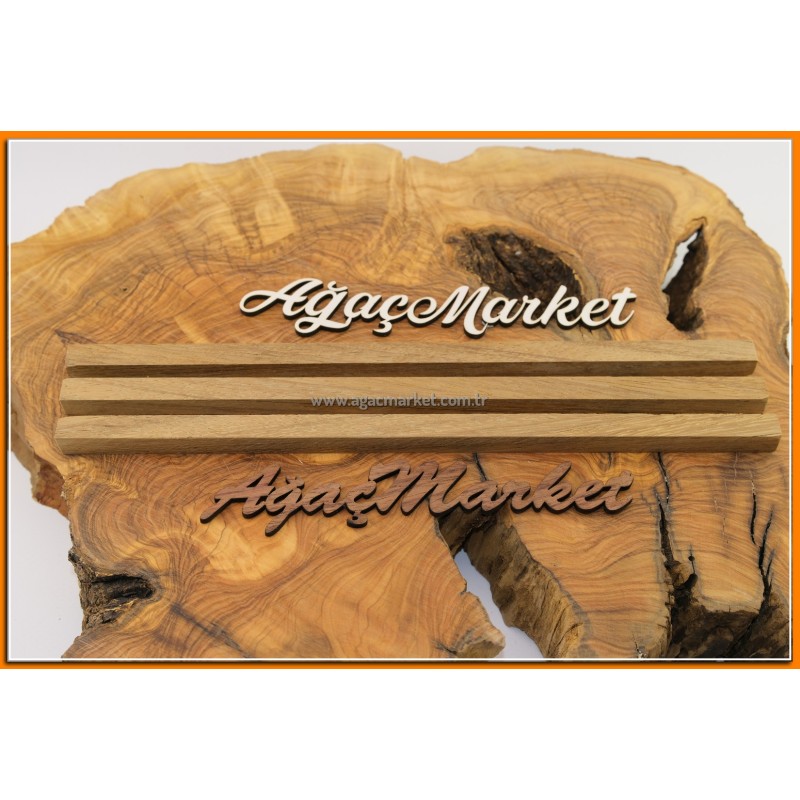 Ireko Ağacı Koyu Desenli Tesbihlik Çıta 3 Adet