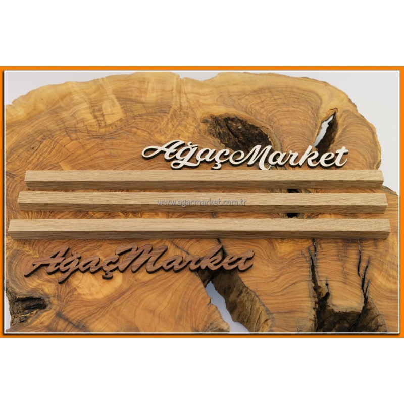 Meşe Ağacı Tesbihlik Çıta 3 Adet