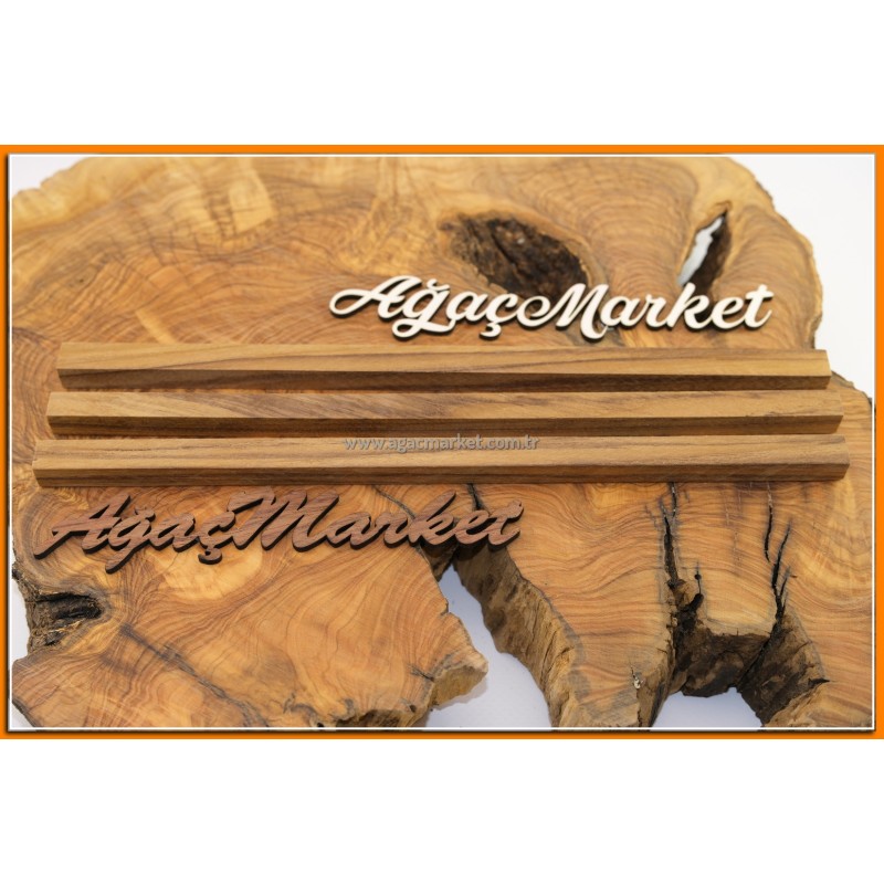 Tik Ağacı (Myanmar) Tesbihlik Çıta 3 Adet