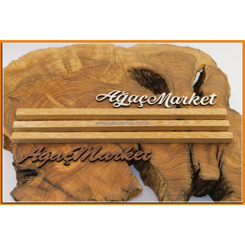 Beyaz Venge Tesbihlik Çıta 3 Adet