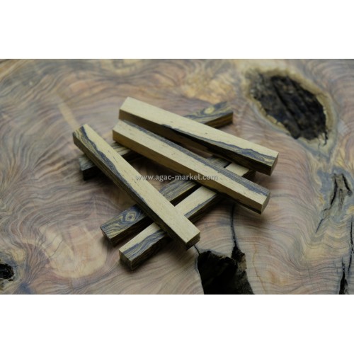 Bocote Ağacı Çift Renk Çıta Parça Paket 1,3cmx1,3cm