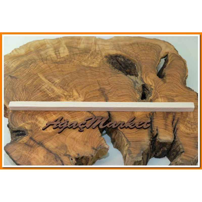 Dişbudak Ağacı Tesbihlik Çıta 1,5cmx1,5cmx26 cm