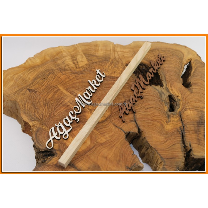 Dişbudak Ağacı Tesbihlik Çıta 1cmx1cmx26 cm