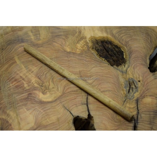 İroko Ağacı Desenli Tesbihlik Çıta Yuvarlanmış 9mm