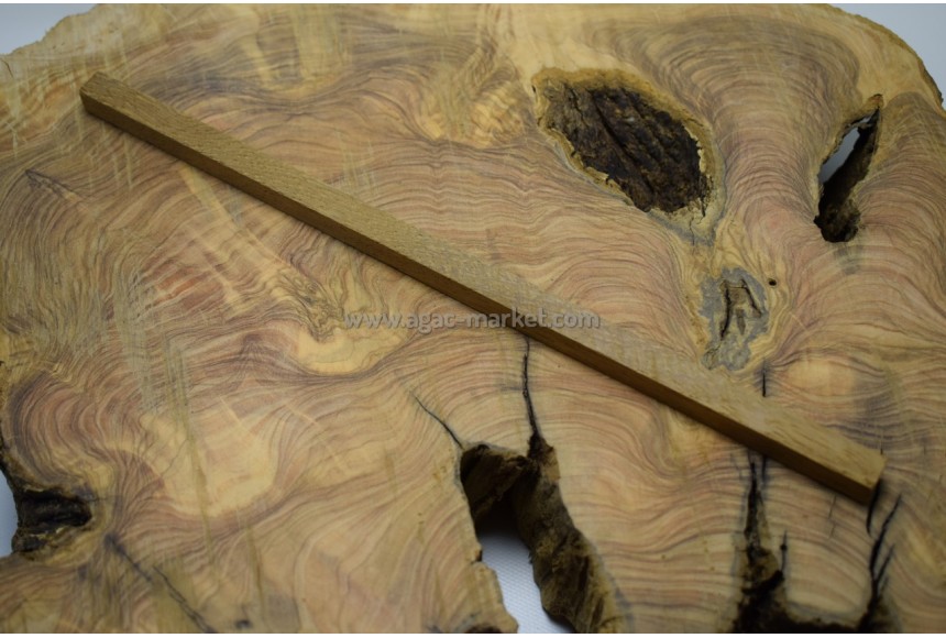 İroko Ağacı Koyu Desenli Tesbihlik Çıta 15x15x260mm