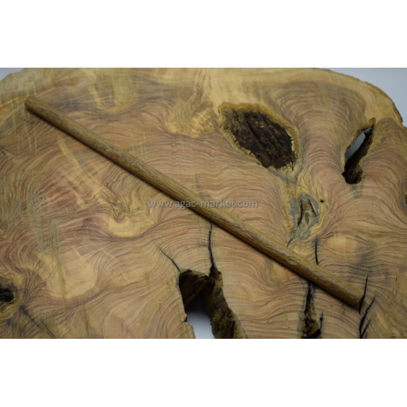 İroko Ağacı Koyu Desenli Tesbihlik Çıta Yuvarlanmış 10mm