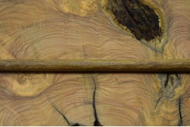 İroko Ağacı Koyu Desenli Tesbihlik Çıta Yuvarlanmış 10mm