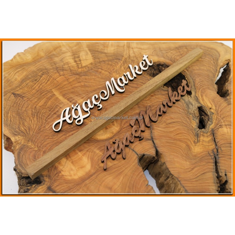 İroko Ağacı Koyu Desenli Tesbihlik Çıta