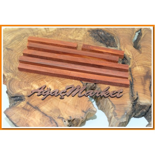 Kırmızı Abanoz Ağacı Çıta Parça Paket 1cmx1cm