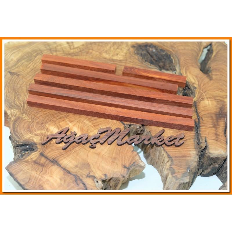 Kırmızı Abanoz Ağacı Çıta Parça Paket 1cmx1cm