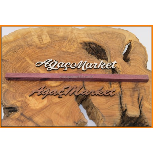 Mor Gül Ağacı Tesbihlik Çıta 15x15x260mm