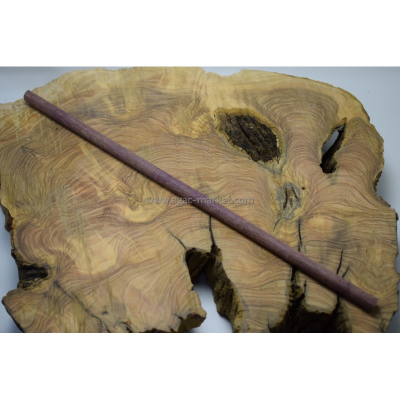 Mor Gül Ağacı Tesbihlik Çıta Yuvarlanmış 10mm