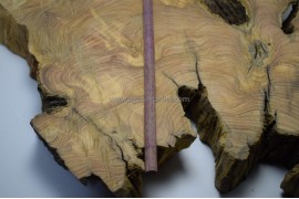 Mor Gül Ağacı Tesbihlik Çıta Yuvarlanmış 10mm