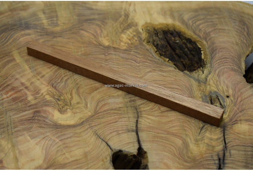 Sapelli Ağacı (Afrika Maun) Tesbihlik Çıta 15x15x260mm
