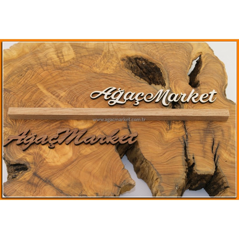 Sapelli Ağacı (Afrika Maun) Tesbihlik Çıta